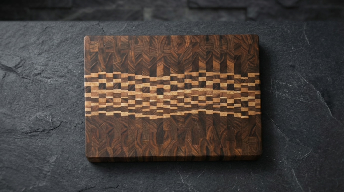 "Peace Like a River" End Grain Board