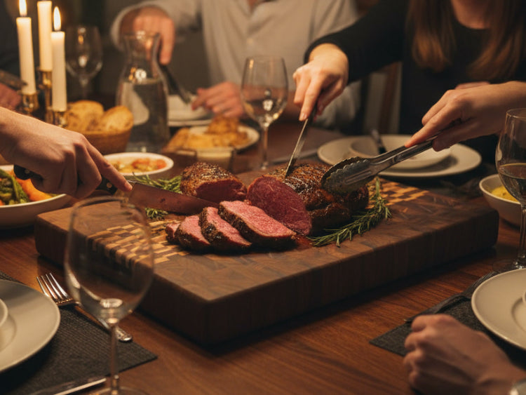 "Peace Like a River" End Grain Board