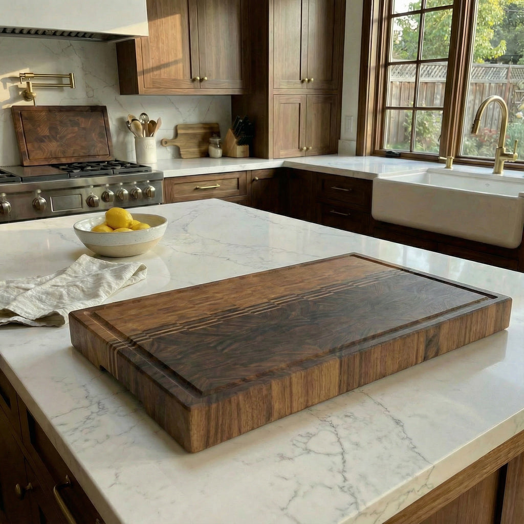 "Sunset Mountain" End Grain Board