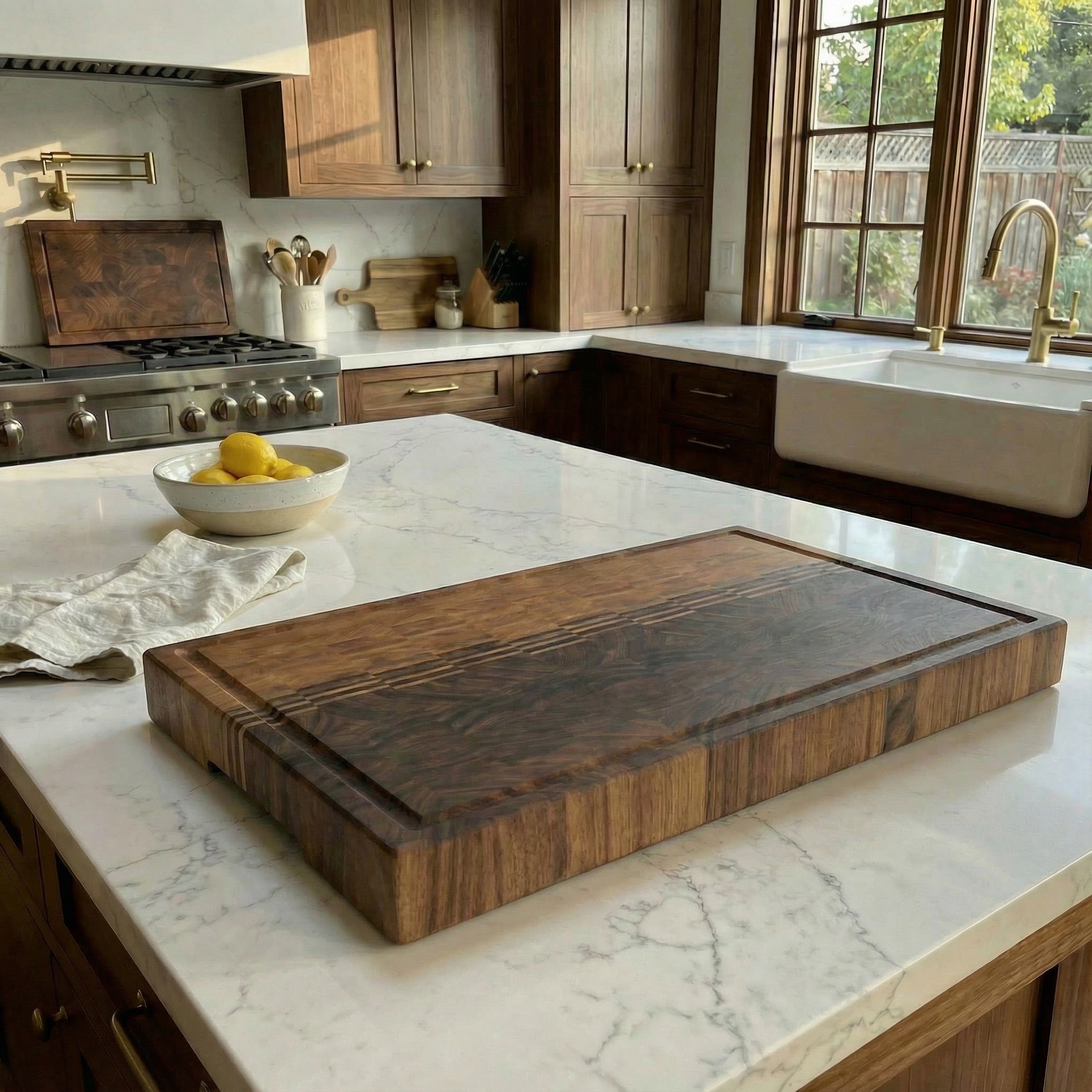 "Sunset Mountain" End Grain Board