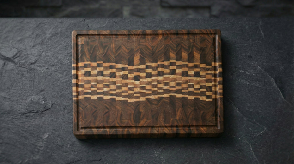 "Peace Like a River" End Grain Board