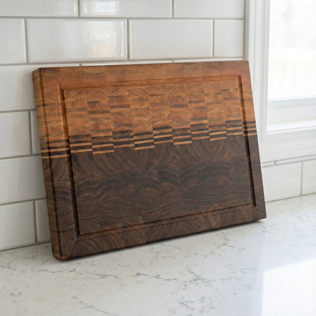 "Sunset Mountain" End Grain Board