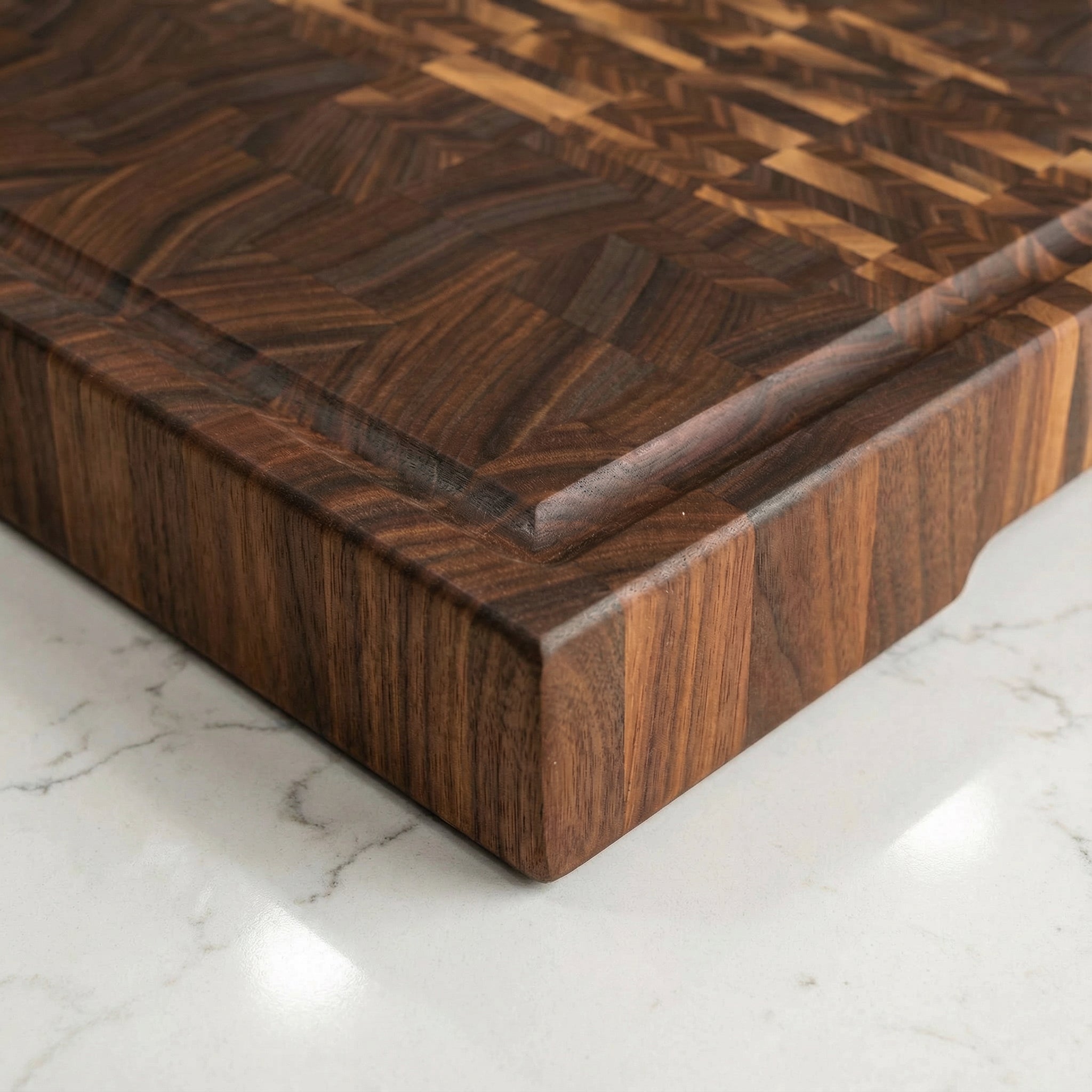 "A River Runs Through It" End Grain Board