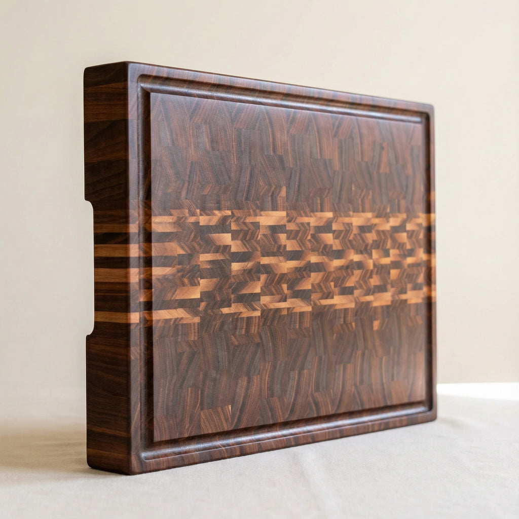 "A River Runs Through It" End Grain Board