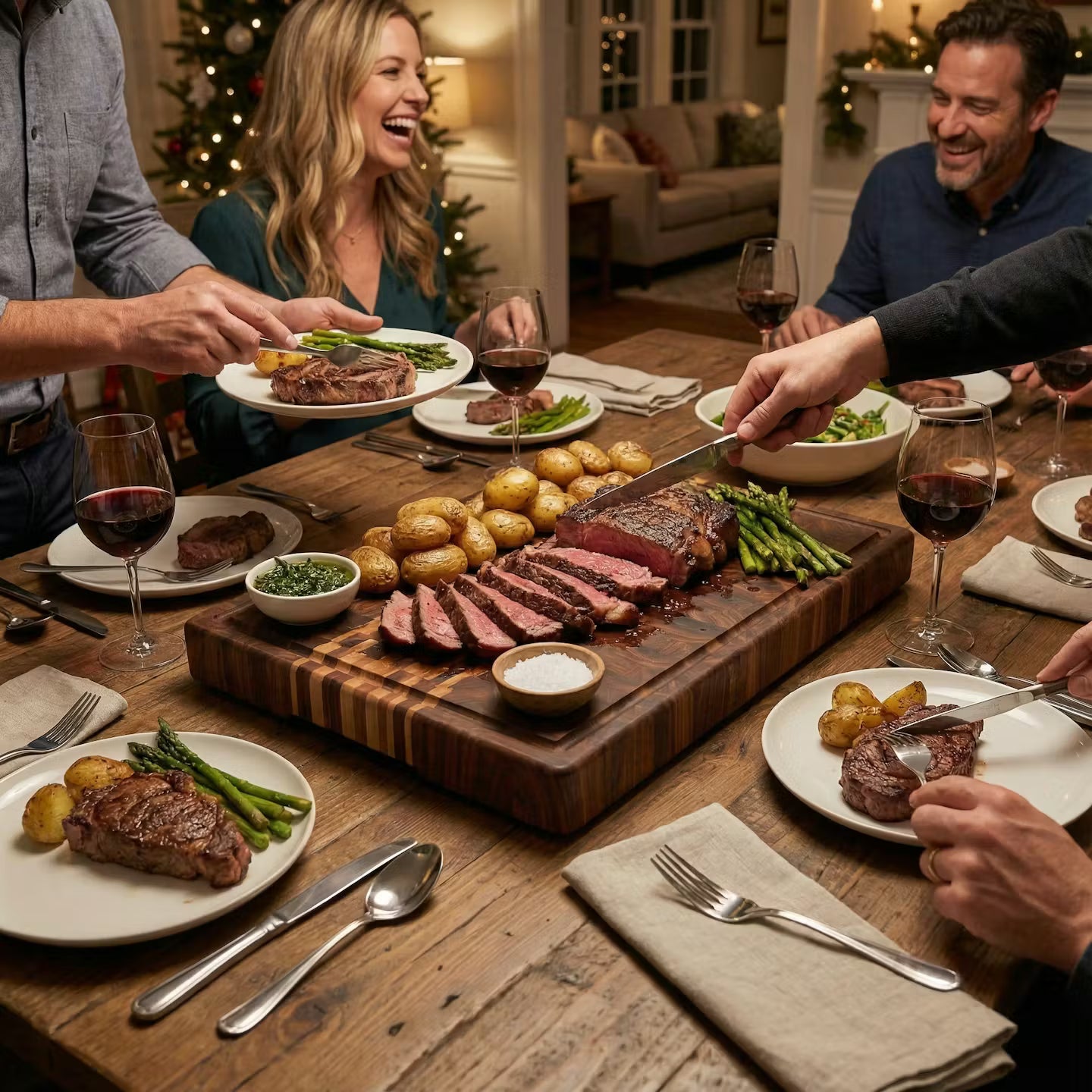 "Peace Like a River" End Grain Board