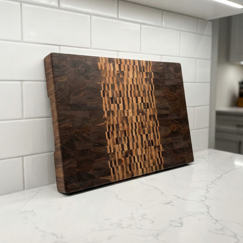 "Whitewater Falls" End Grain Board