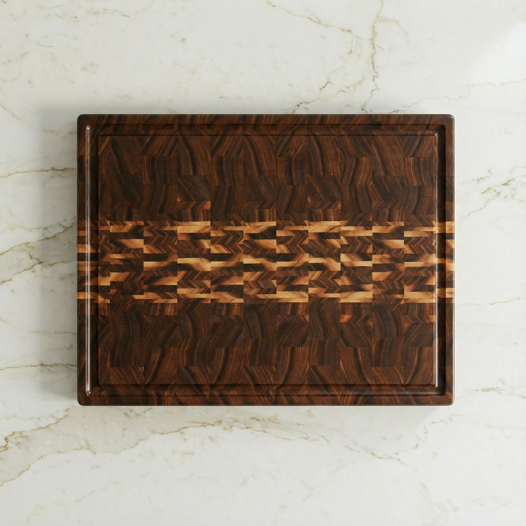 "A River Runs Through It" End Grain Board