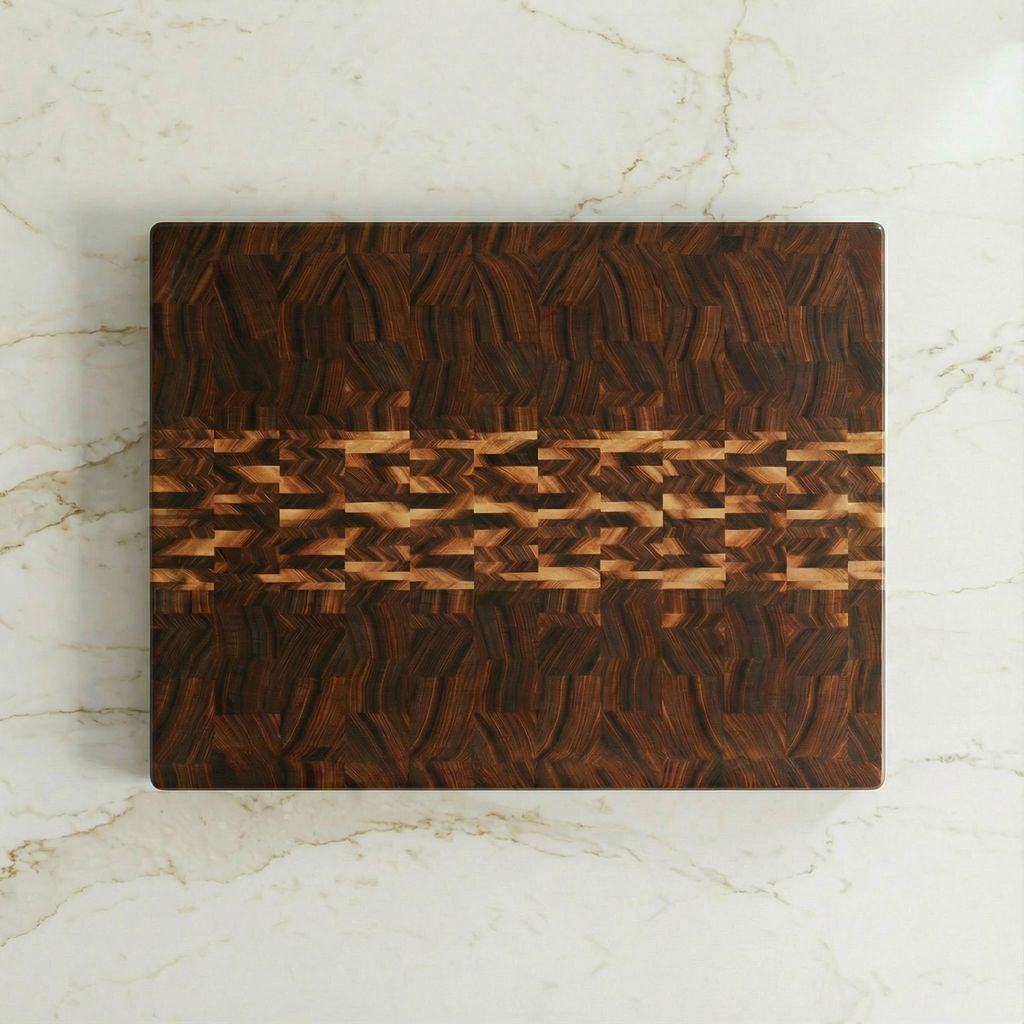 "A River Runs Through It" End Grain Board